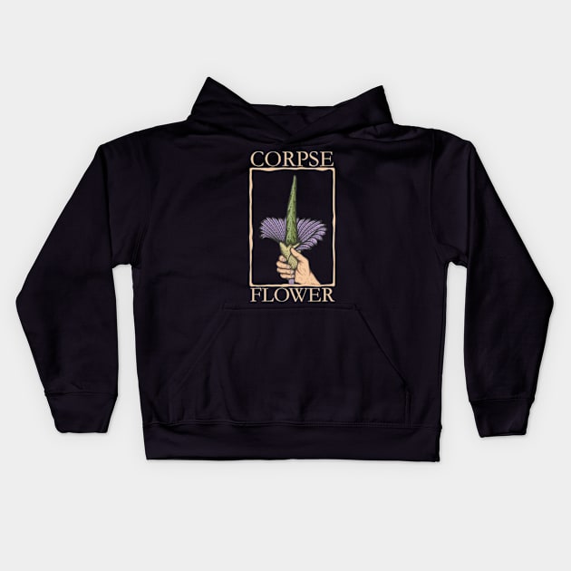 Corpse Flower Kids Hoodie by milhad